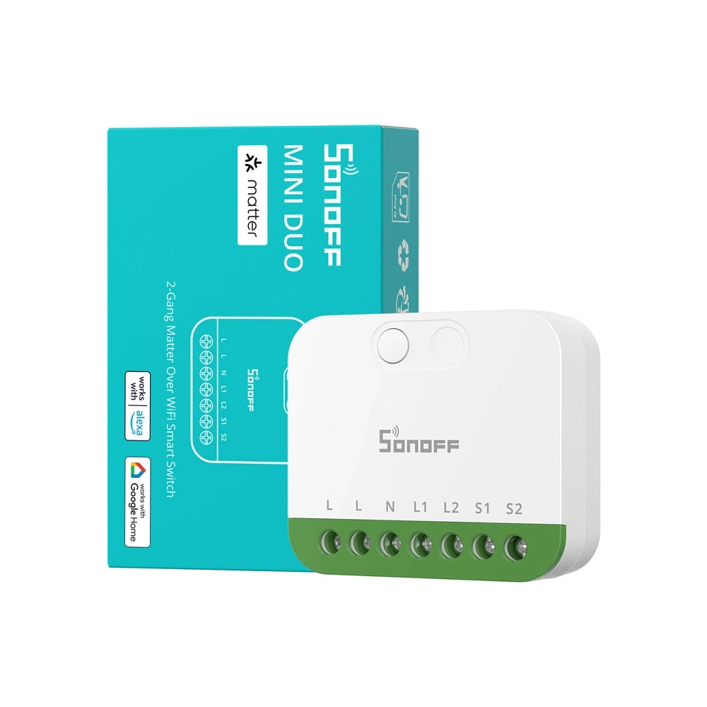 Dwukanałowy mini przełącznik Sonoff MINI-2GS Matter