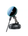 Uchwyt z ładowarką bezprzewodową Tech-Protect MM25W-V8 Qi2.2 Magnetic MagSafe Windshield & Dashboard Car Mount Wireless Charger 25W Black