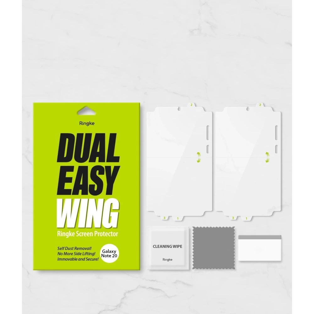 Hurtownia GSM - Hydrogelová fólie Ringke Dual Easy Wing Full Cover Samsung Galaxy Note 20 [2 PACK] - RGK1232 - {ean13} - Hurt