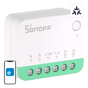 Inteligentny mini przełącznik WiFi Sonoff MINIR4M Matter (HomeKit, SmartThings, Home Assistant)