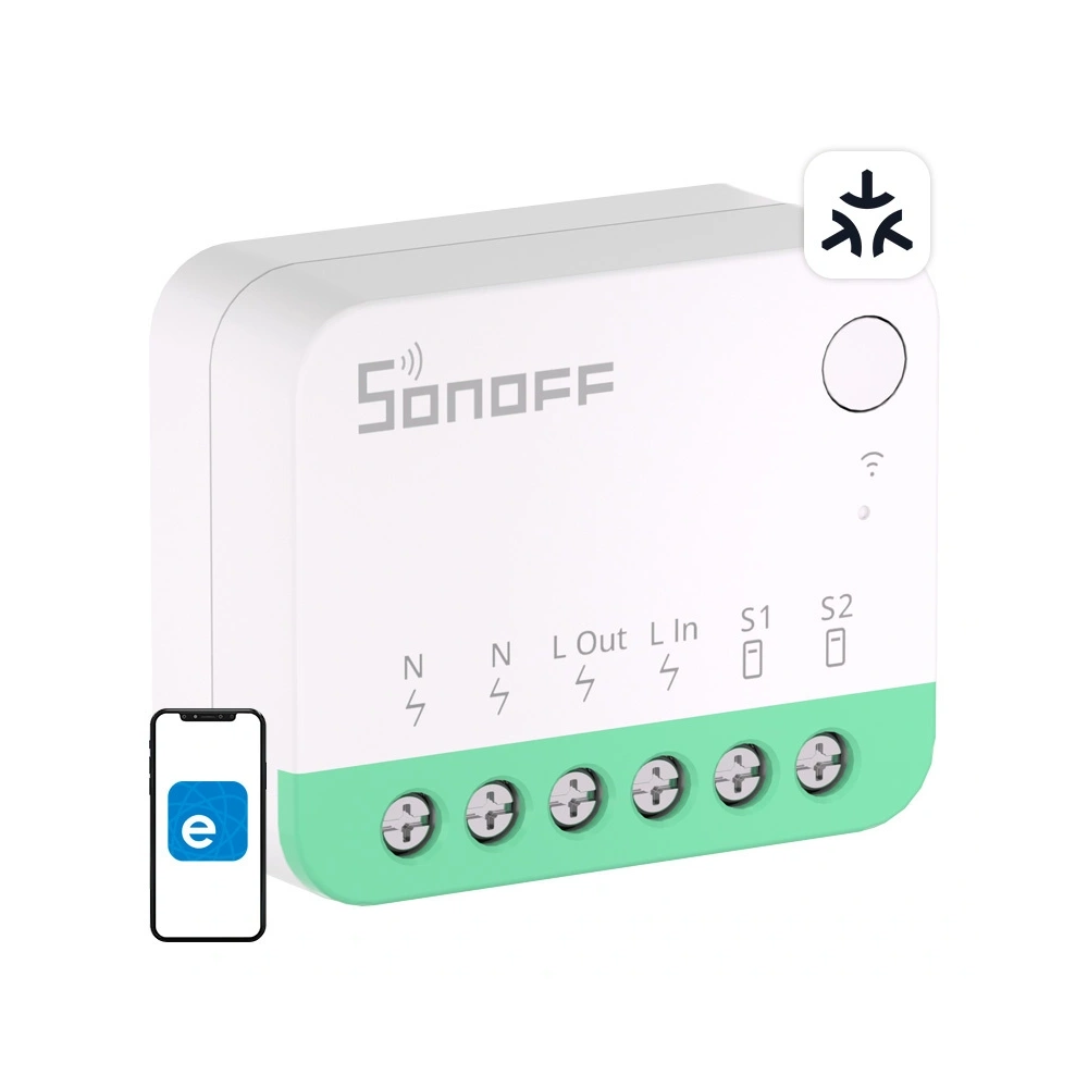 Inteligentny mini przełącznik WiFi Sonoff MINIR4M Matter (HomeKit, SmartThings, Home Assistant)