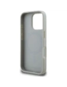 Etui Karl Lagerfeld Grained Pattern & Logo MagSafe do Apple iPhone 16 Pro szary