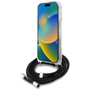 Etui Karl Lagerfeld IML Crossbody Karl&Choupette Head do Apple iPhone 16 Pro biały