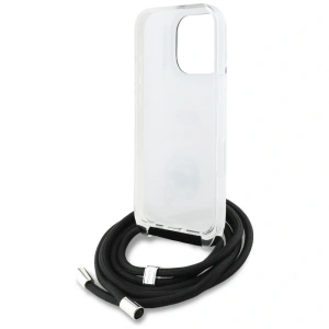 Etui Karl Lagerfeld IML Crossbody Karl&Choupette Head do Apple iPhone 16 Pro biały