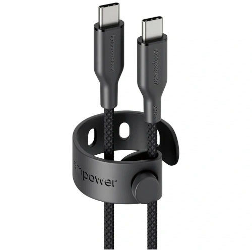 Kabel Empower by PanzerGlass Racing 240W USB-C / USB-C 1.2m czarny