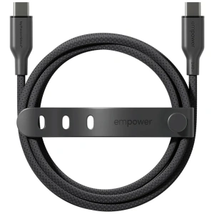 Kabel Empower by PanzerGlass Racing 240W USB-C / USB-C 1.2m czarny