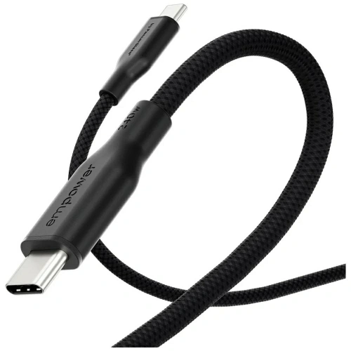 Kabel Empower by PanzerGlass Racing 240W USB-C / USB-C 1.2m czarny