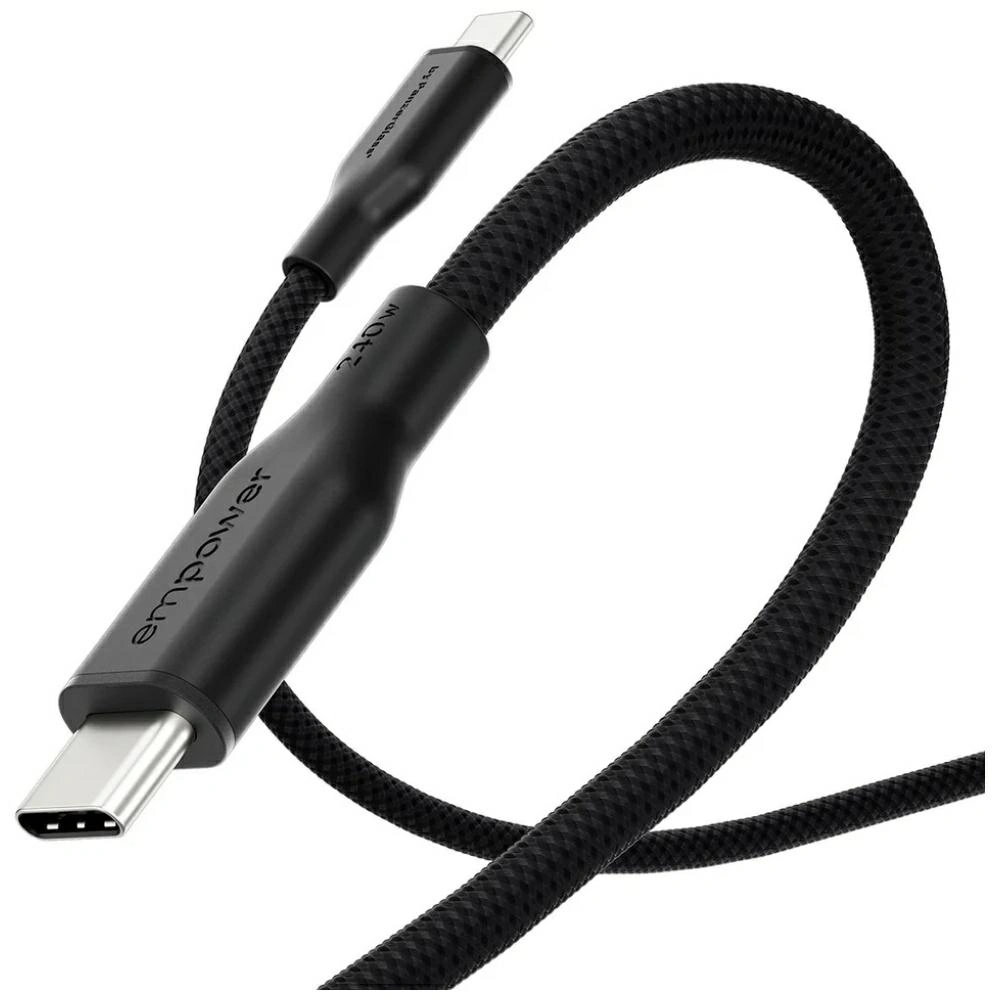 Kabel Empower by PanzerGlass Racing 240W USB-C / USB-C 1.2m czarny