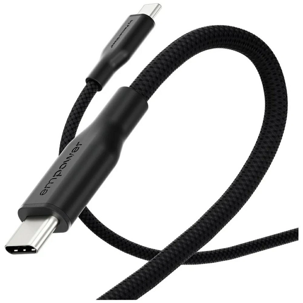 Kabel Empower by PanzerGlass Racing 60W USB-C / USB-C 1.2m czarny