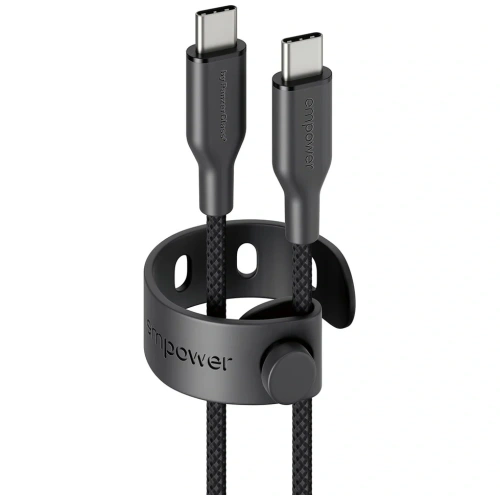 Kabel Empower by PanzerGlass Racing 60W USB-C / USB-C 2m czarny