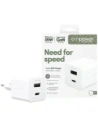 Ładowarka sieciowa Empower by PanzerGlass Turbo 35W USB-A, USB-C srebrno-biały