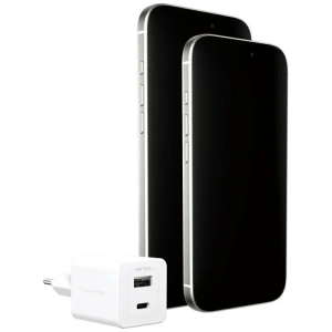 Ładowarka sieciowa Empower by PanzerGlass Turbo 35W USB-A, USB-C srebrno-biały