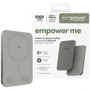 Powerbank Empower by PanzerGlass Bank 5000mAh tytanowy