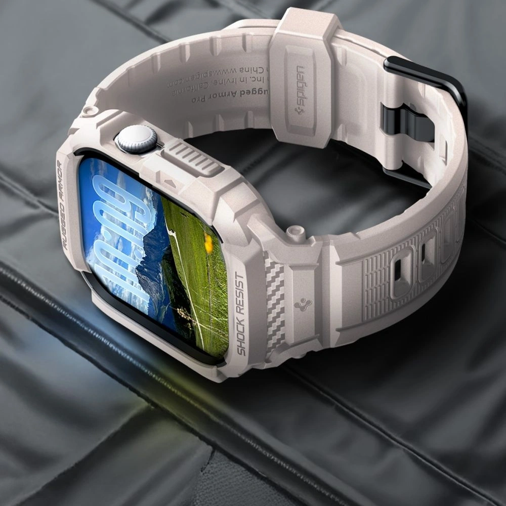 Etui Spigen Rugged Armor Pro V2 do Apple Watch 10 / 11 46mm Dune Beige