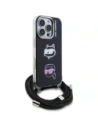 Etui Karl Lagerfeld IML Crossbody Karl&Choupette Head do Apple iPhone 16 Pro czarny