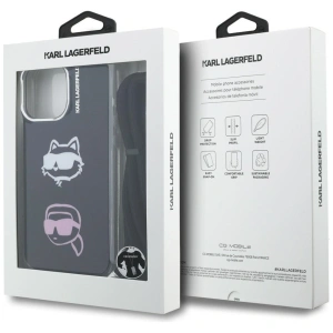 Etui Karl Lagerfeld IML Crossbody Karl&Choupette Head do Apple iPhone 16 Pro czarny