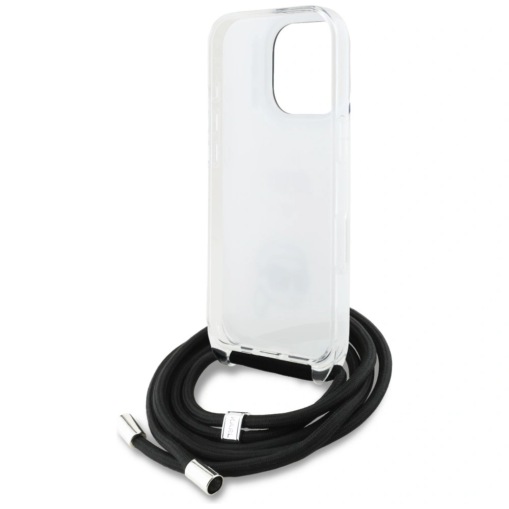 Etui Karl Lagerfeld IML Crossbody Karl&Choupette Head do Apple iPhone 16 Pro Max biały