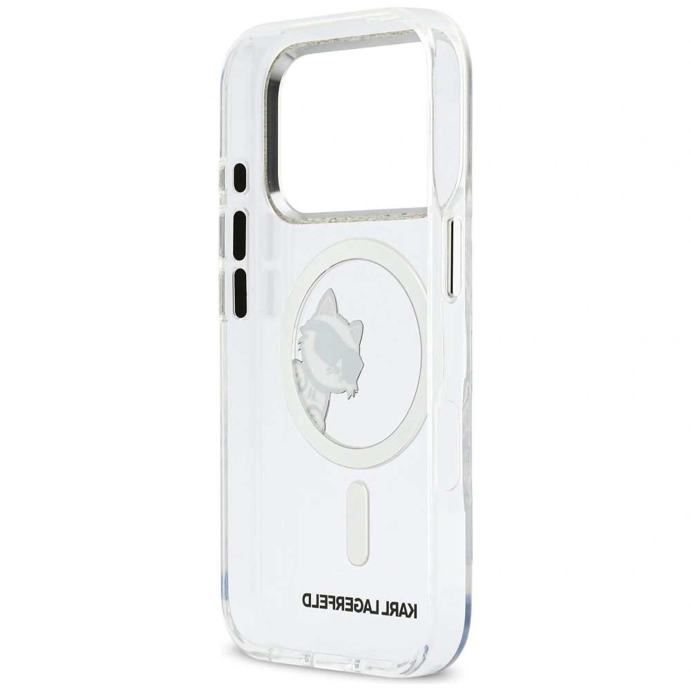 Etui Karl Lagerfeld IML Peekaboo MagSafe do Apple iPhone 17 Pro transparent