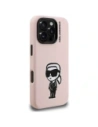 Etui Karl Lagerfeld Silicone Karl Sketch MagSafe do Apple iPhone 16 Pro Max różowy
