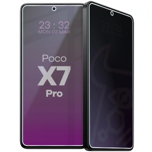 Prywatyzujące szkło hybrydowe Bizon Glass Mule Shadow do Xiaomi Poco X7 Pro matowe