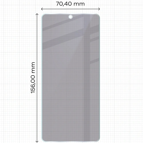 Prywatyzujące szkło hybrydowe Bizon Glass Mule Shadow do Xiaomi Poco X7 Pro matowe