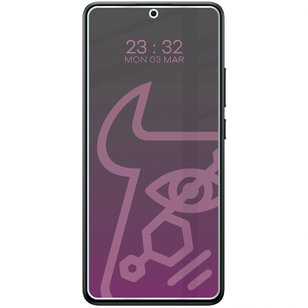 Prywatyzujące szkło hybrydowe Bizon Glass Mule Shadow do Xiaomi Poco X7 Pro matowe