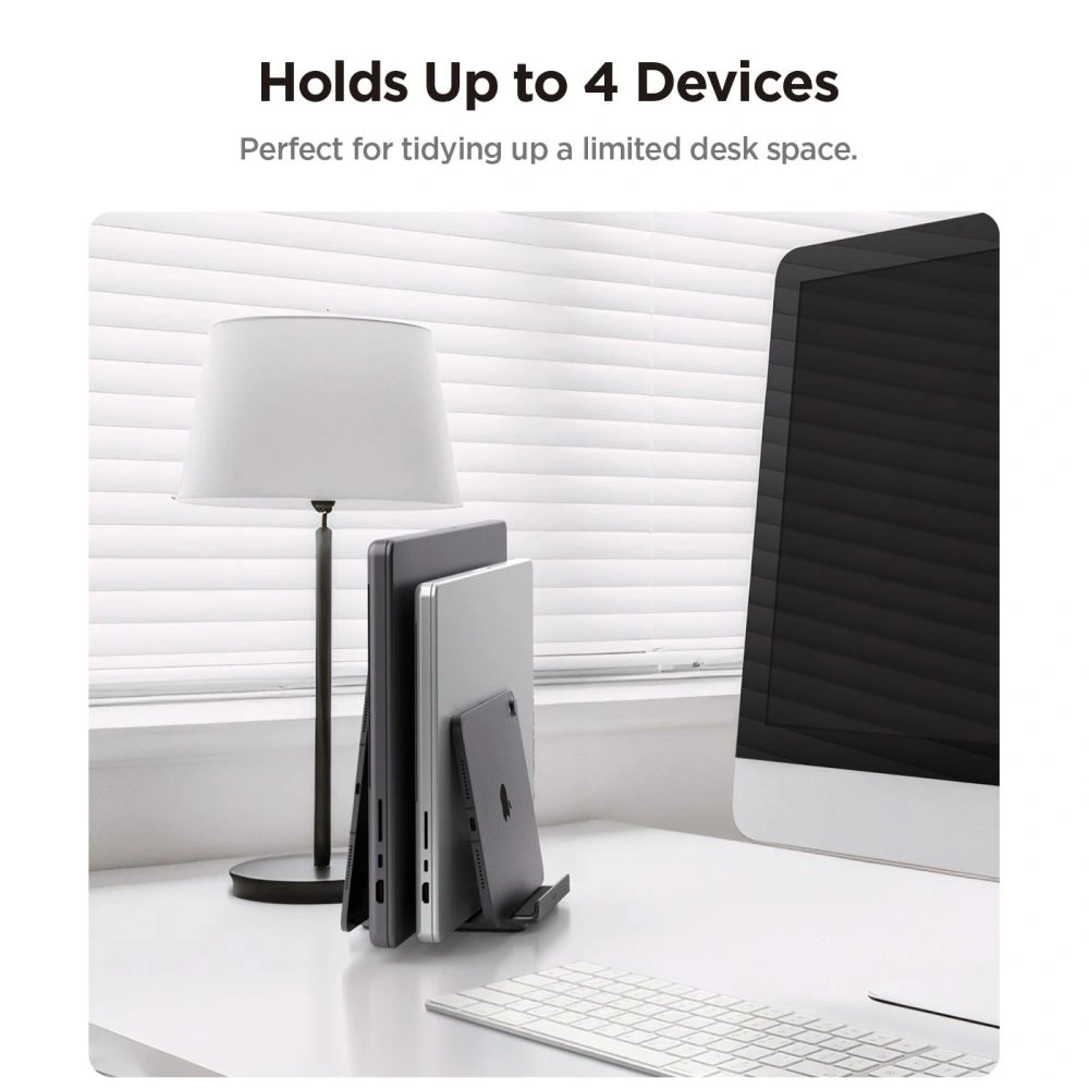 Organizer biurkowy Spigen LD208S4 Vertical Laptop Stand Space Grey