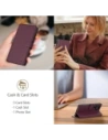 Etui z klapką Tech-Protect Wallet do Xiaomi Redmi Note 15 Pro 5G Mulberry