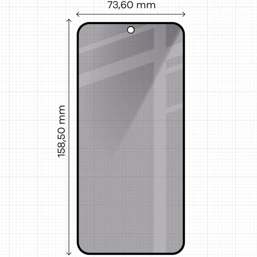 Prywatyzujące szkło hartowane Bizon Glass Edge Shadow Duo do Galaxy S25 FE / S24 FE / A36 5G / A56 5G przyciemniane z czarną ramką [2 PACK]