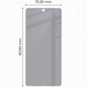 Prywatyzujące szkło hybrydowe Bizon Glass Mule Shadow do Realme GT 7 matowe