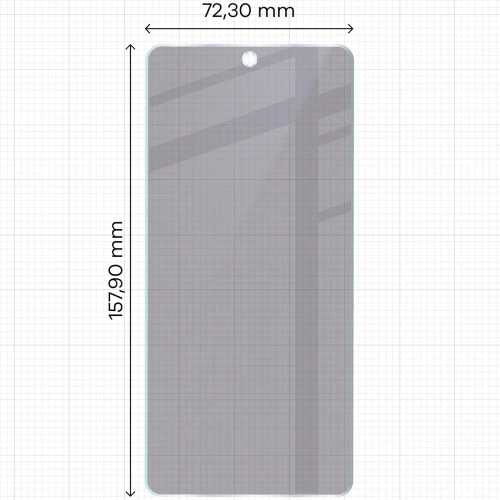 Prywatyzujące szkło hybrydowe Bizon Glass Mule Shadow do Realme GT 7 matowe
