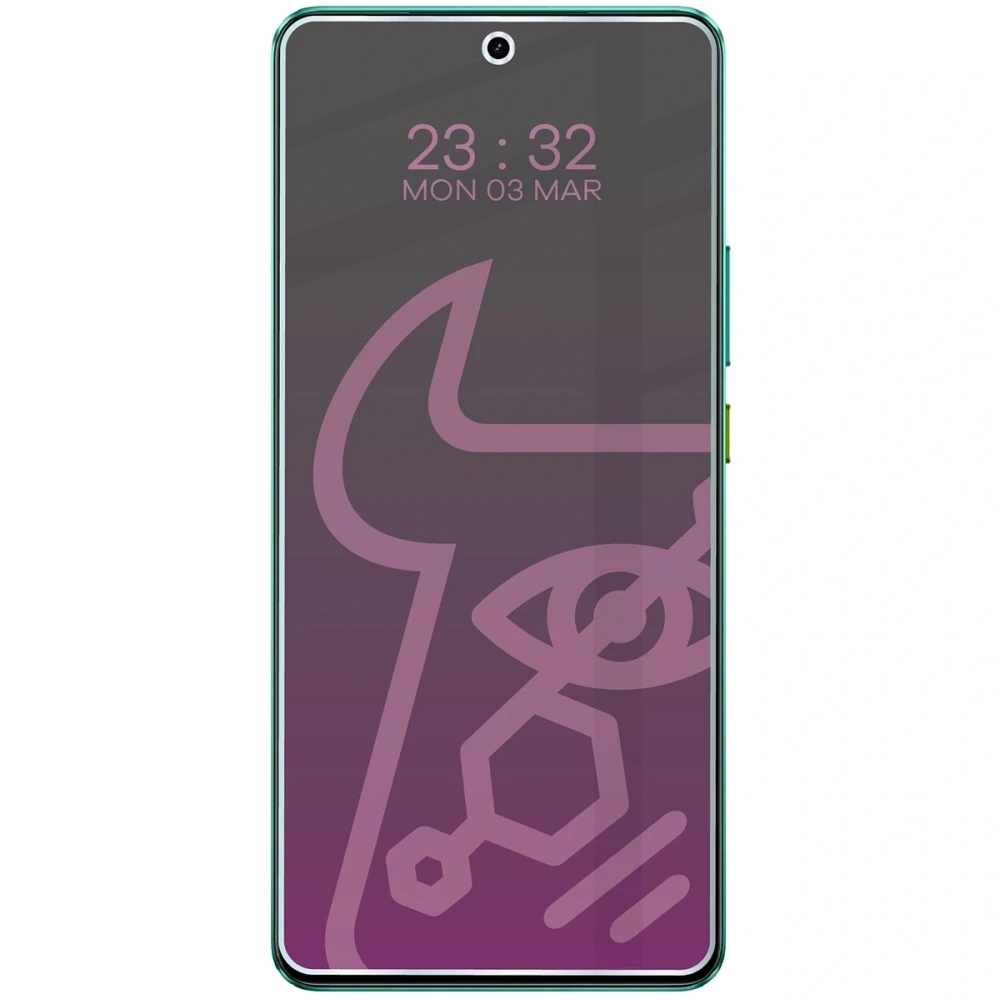 Prywatyzujące szkło hybrydowe Bizon Glass Mule Shadow do Realme GT 7 matowe