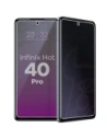 Prywatyzujące szkło hybrydowe Bizon Glass Mule Shadow do Infinix Hot 40 Pro matowe