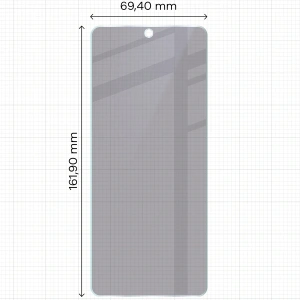 Prywatyzujące szkło hybrydowe Bizon Glass Mule Shadow do Infinix Hot 40 Pro matowe