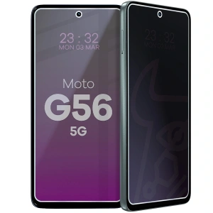 Prywatyzujące szkło hybrydowe Bizon Glass Mule Shadow do Motorola Moto G56 5G matowe