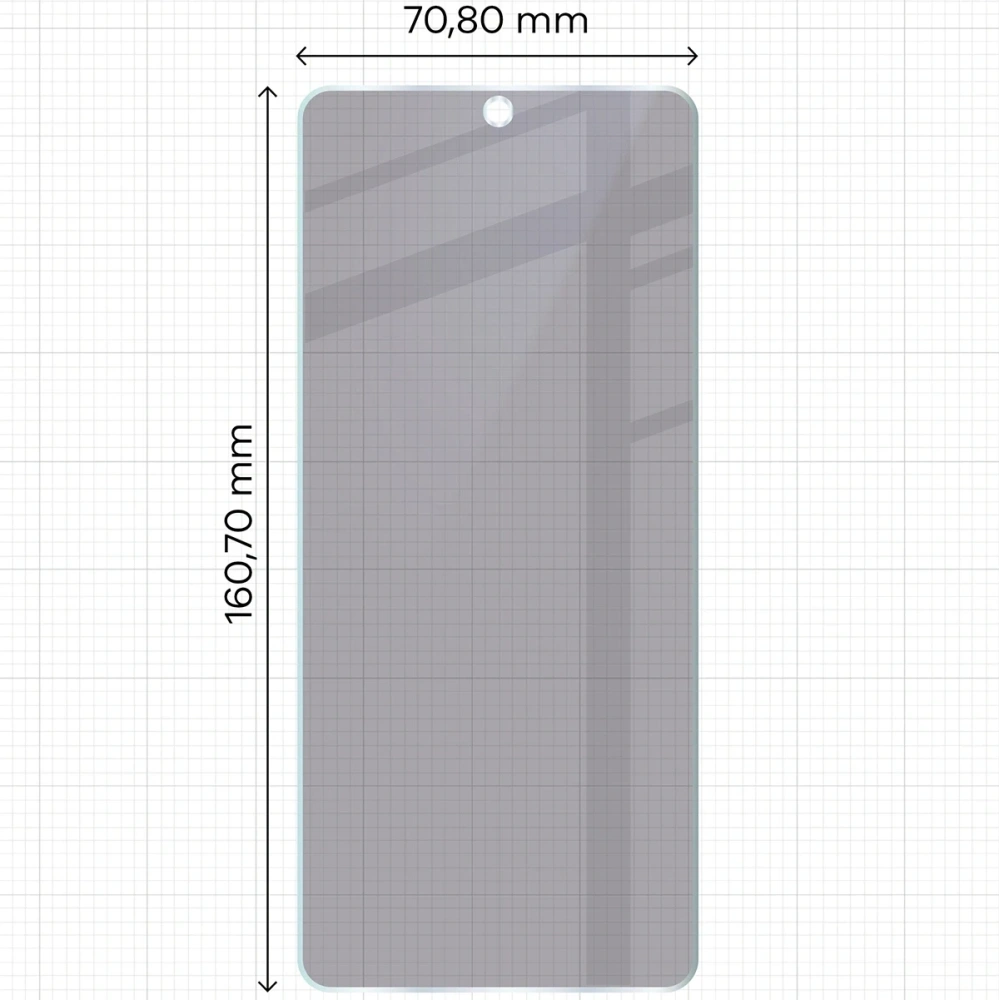 Prywatyzujące szkło hybrydowe Bizon Glass Mule Shadow do Motorola Moto G56 5G matowe