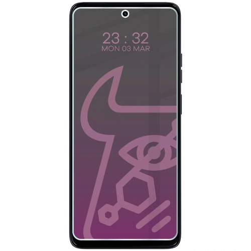 Prywatyzujące szkło hybrydowe Bizon Glass Mule Shadow do Motorola Moto G56 5G matowe