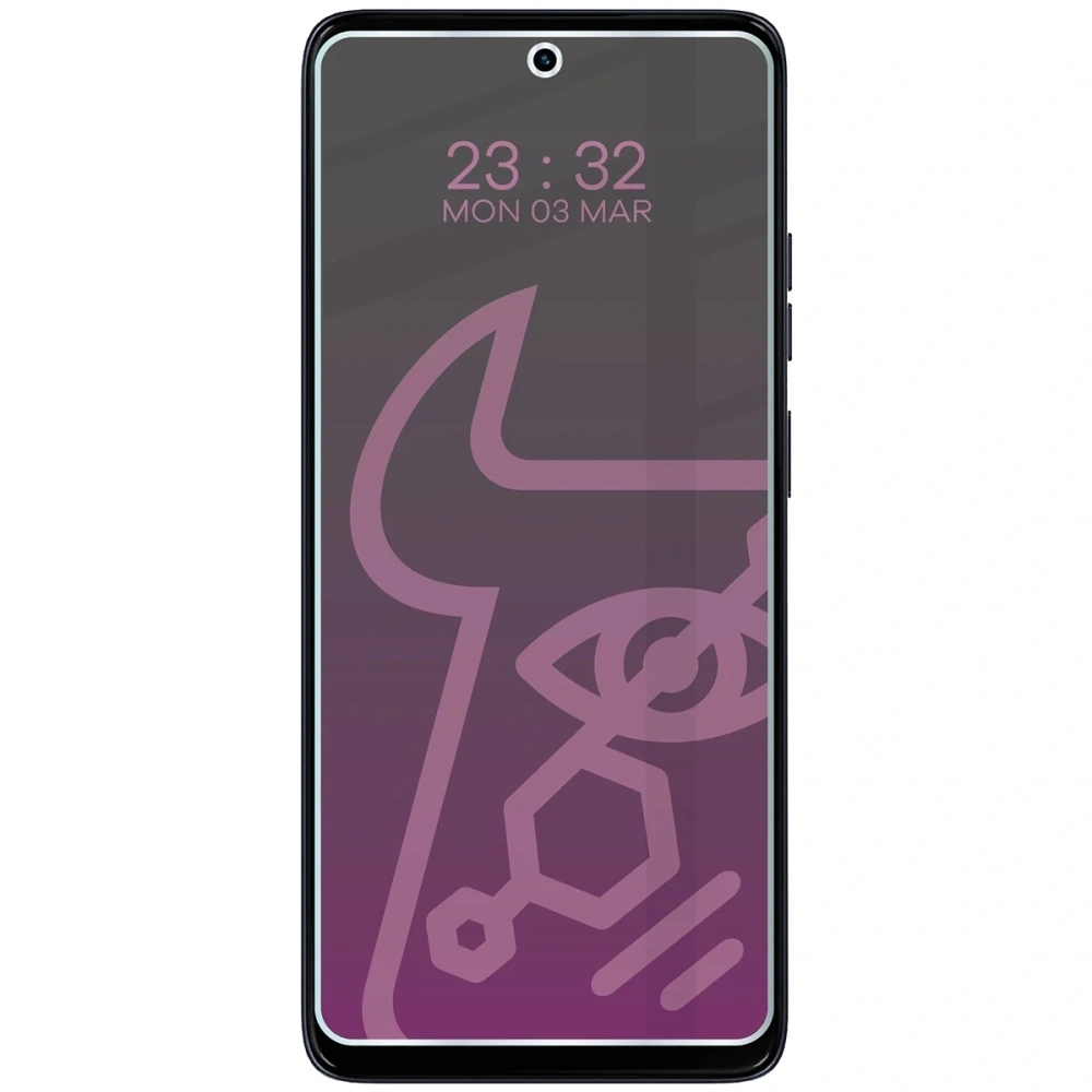 Prywatyzujące szkło hybrydowe Bizon Glass Mule Shadow do Motorola Moto G56 5G matowe