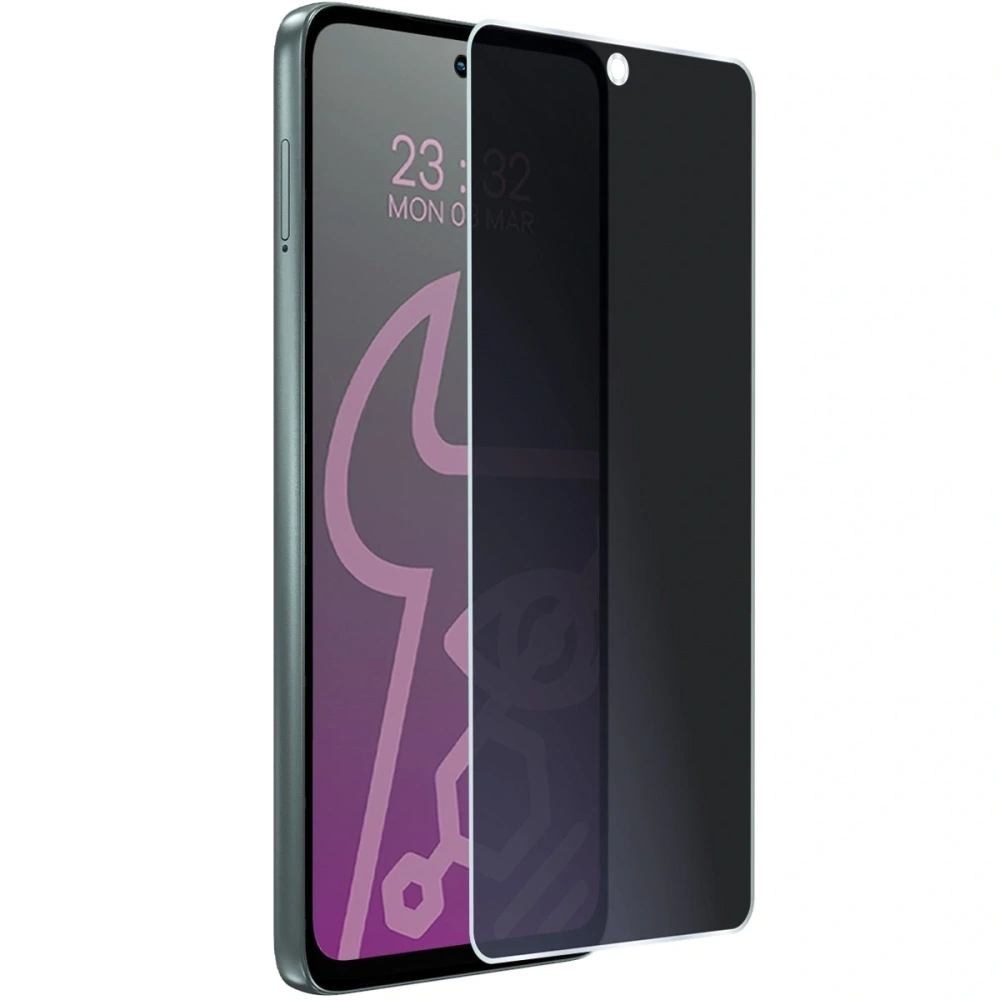 Prywatyzujące szkło hybrydowe Bizon Glass Mule Shadow do Motorola Moto G56 5G matowe