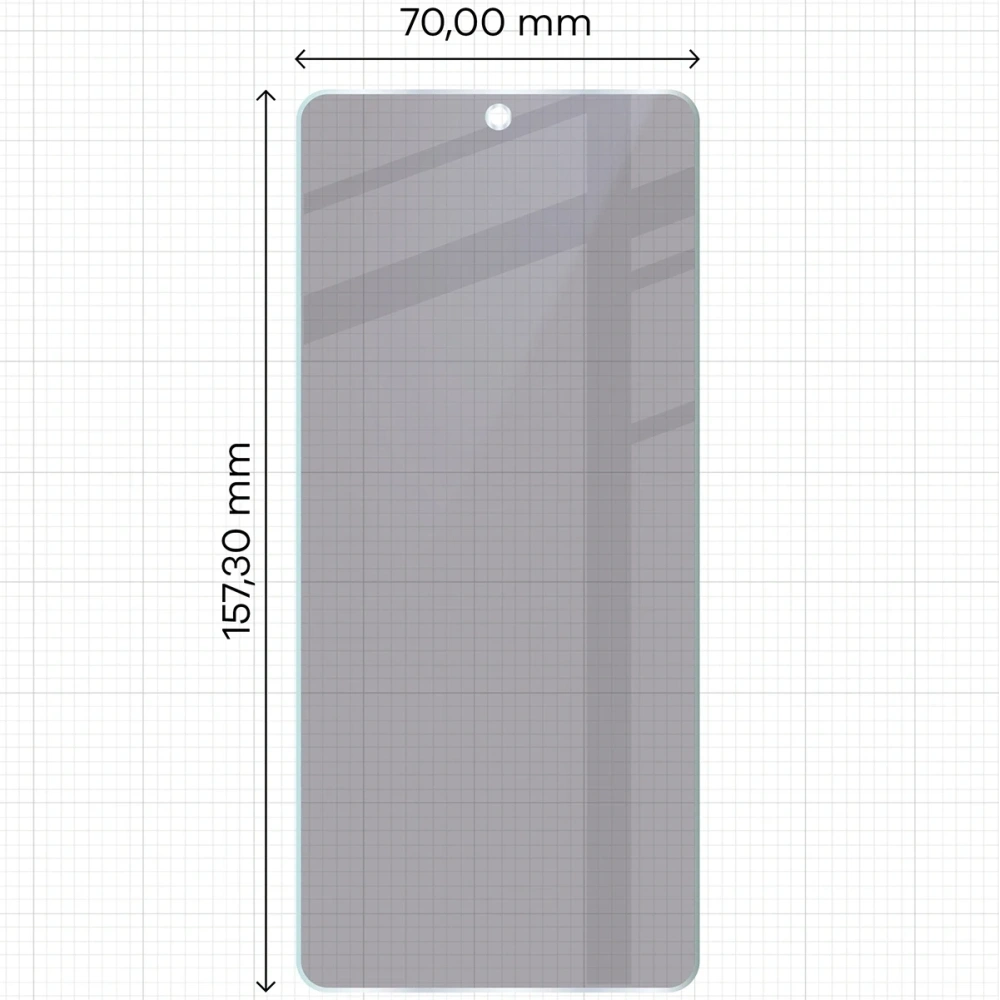 Prywatyzujące szkło hybrydowe Bizon Glass Mule Shadow do OnePlus Nord 4 matowe