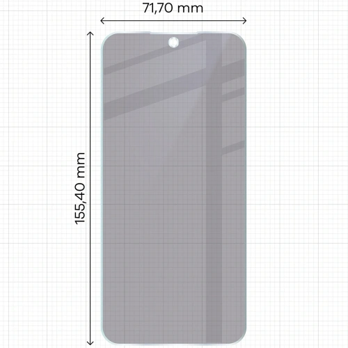 Prywatyzujące szkło hybrydowe Bizon Glass Mule Shadow do Oppo Reno 14 matowe