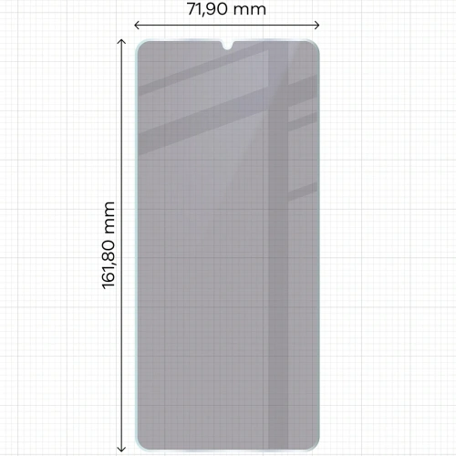 Prywatyzujące szkło hybrydowe Bizon Glass Mule Shadow do Realme Note 60 matowe