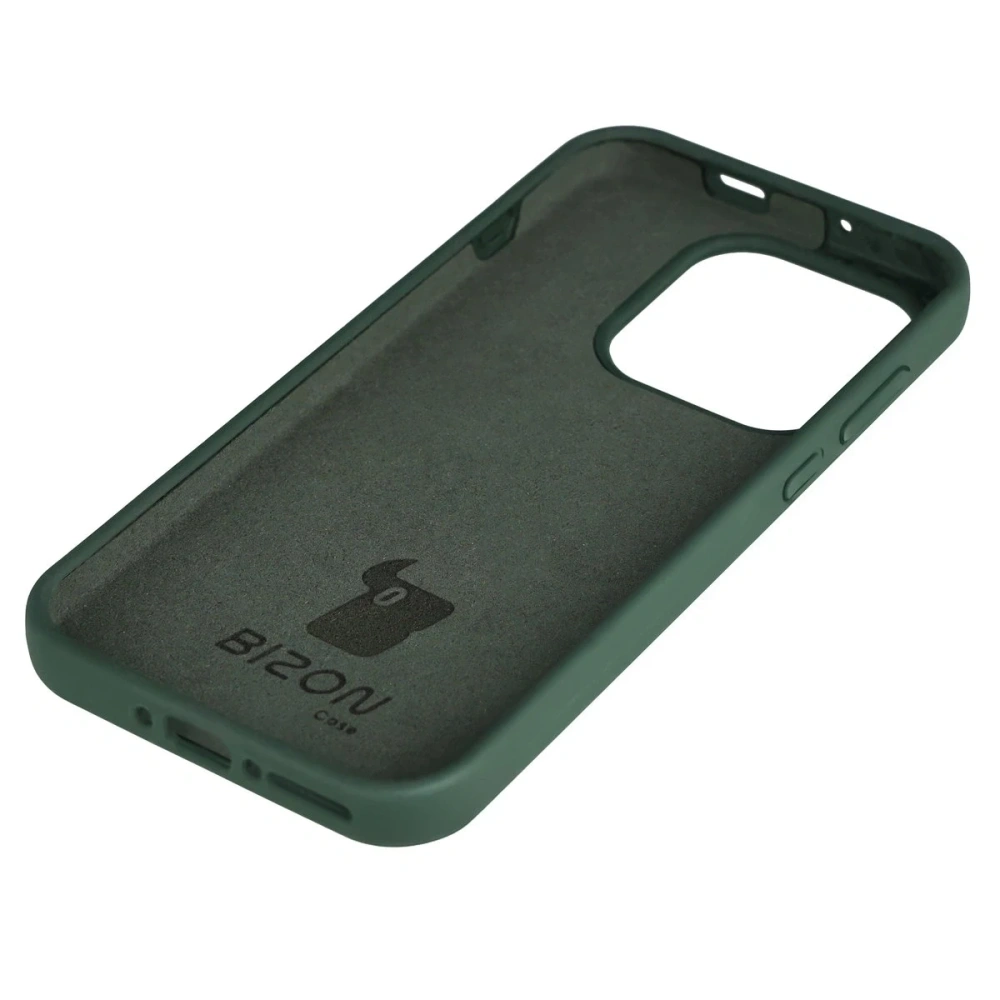 Silikonowe etui Bizon Soft Case do OnePlus 15 ciemnozielone