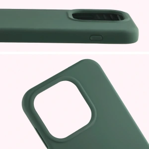 Silikonowe etui Bizon Soft Case do OnePlus 15 ciemnozielone