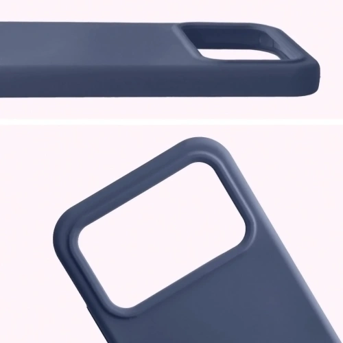 Silikonowe etui Bizon Soft Case do Xiaomi POCO F8 Pro ciemnoniebieskie