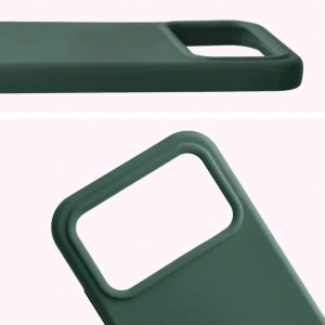 Silikonowe etui Bizon Soft Case do Xiaomi POCO F8 Pro ciemnozielone