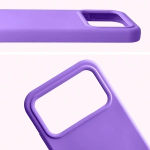 Silikonowe etui Bizon Soft Case do Xiaomi POCO F8 Pro fioletowe