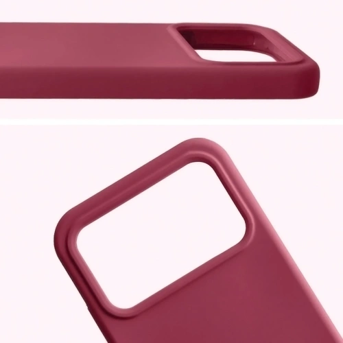 Silikonowe etui Bizon Soft Case do Xiaomi POCO F8 Pro ciemnofioletowe