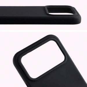 Silikonowe etui Bizon Soft Case do Xiaomi POCO F8 Ultra czarne
