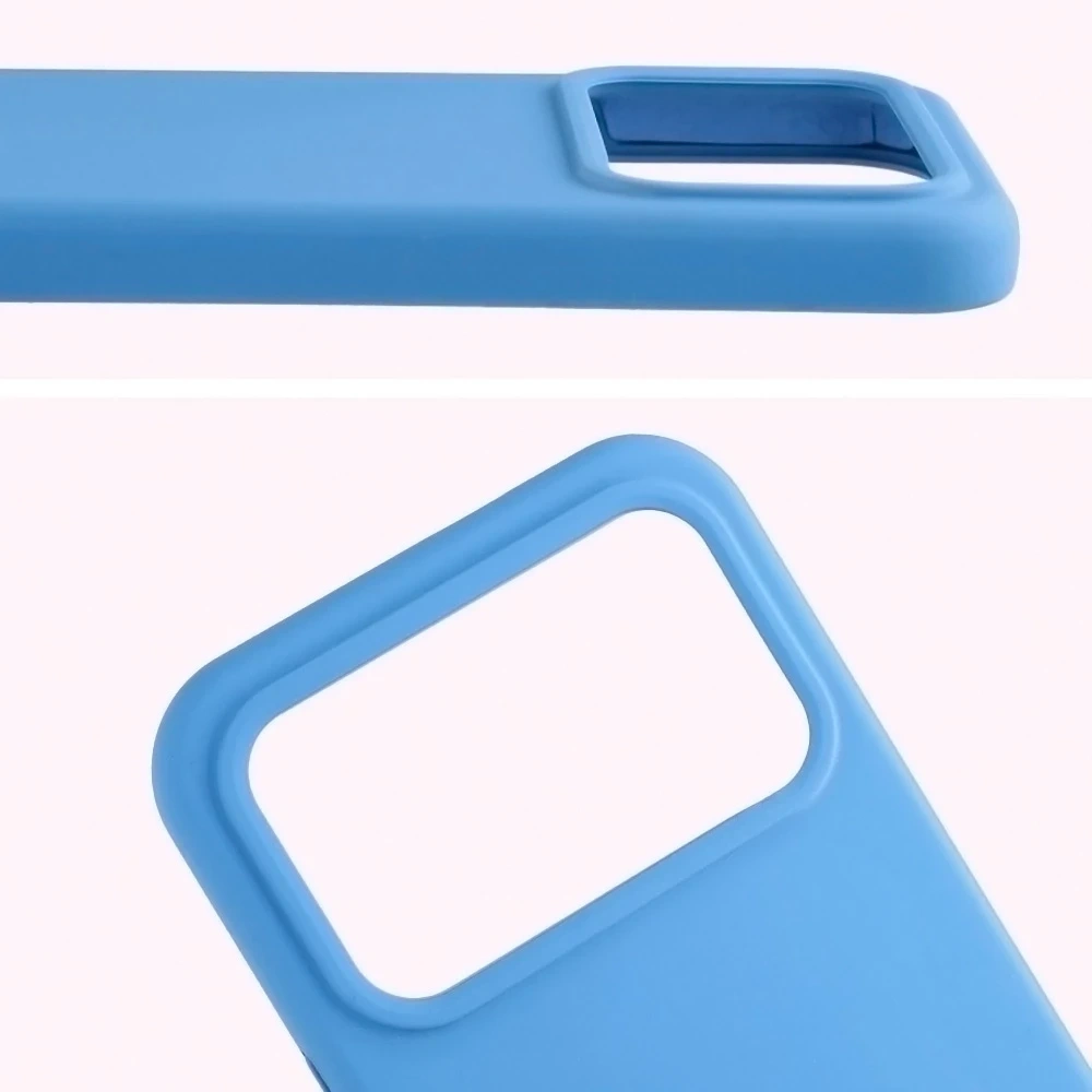 Silikonowe etui Bizon Soft Case do Xiaomi POCO F8 Ultra niebieskie